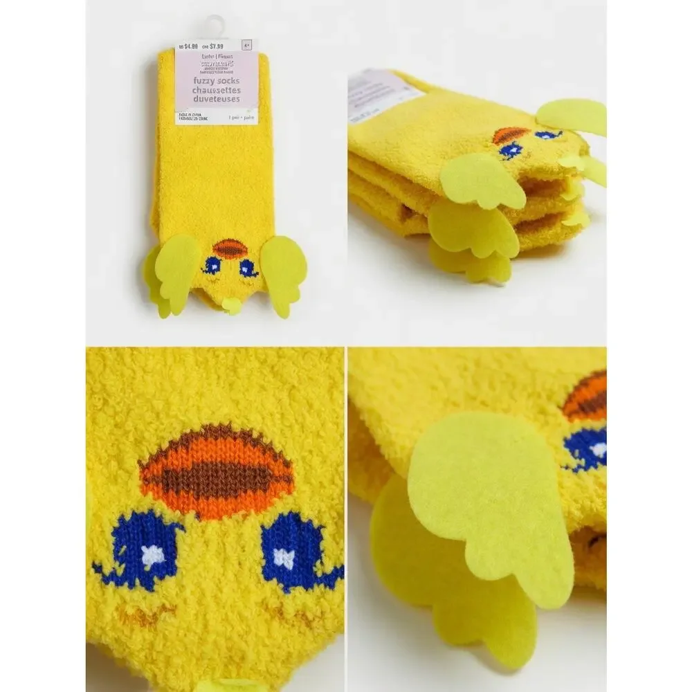 Creatology Easter Fuzzy Chick Socks (1 Pair)